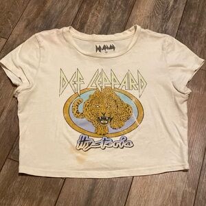 Def Leppard Hysteria crop top